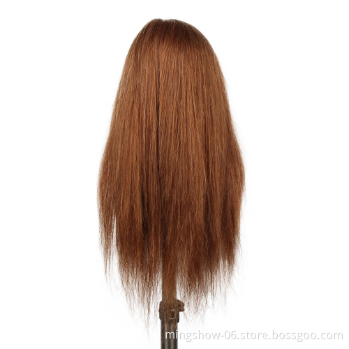 100% human hair mannequin heads female natural hair training head